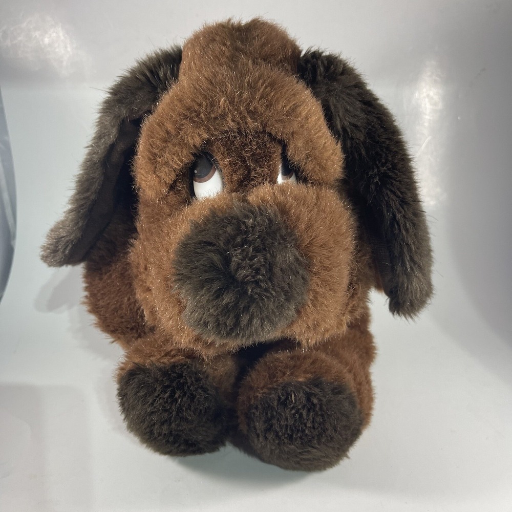 Cuddle Wit Stuffed Plush Puppy Dog Droopy Hound Long Ear Brown Tan 18" Vtg